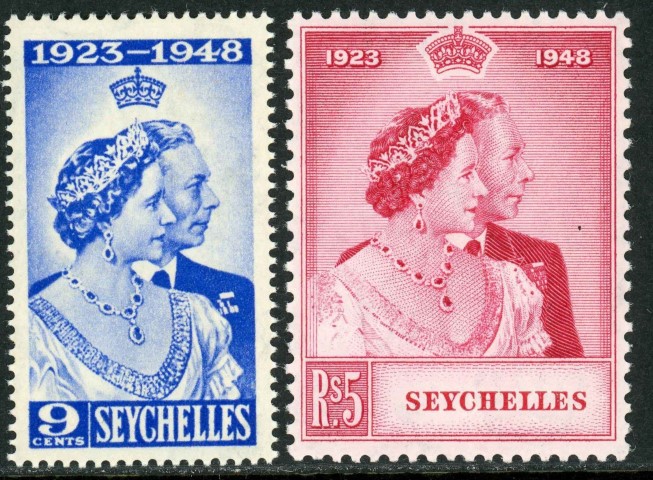 Seychelles 1948 SG.152-153 U/M