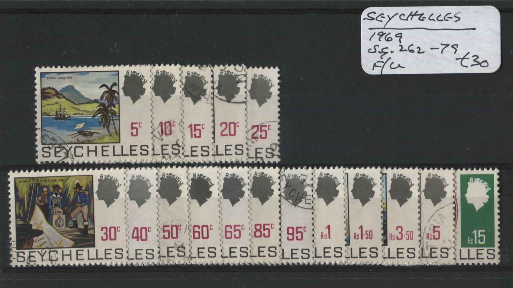 Seychelles 1969 SG.262-279 F/U