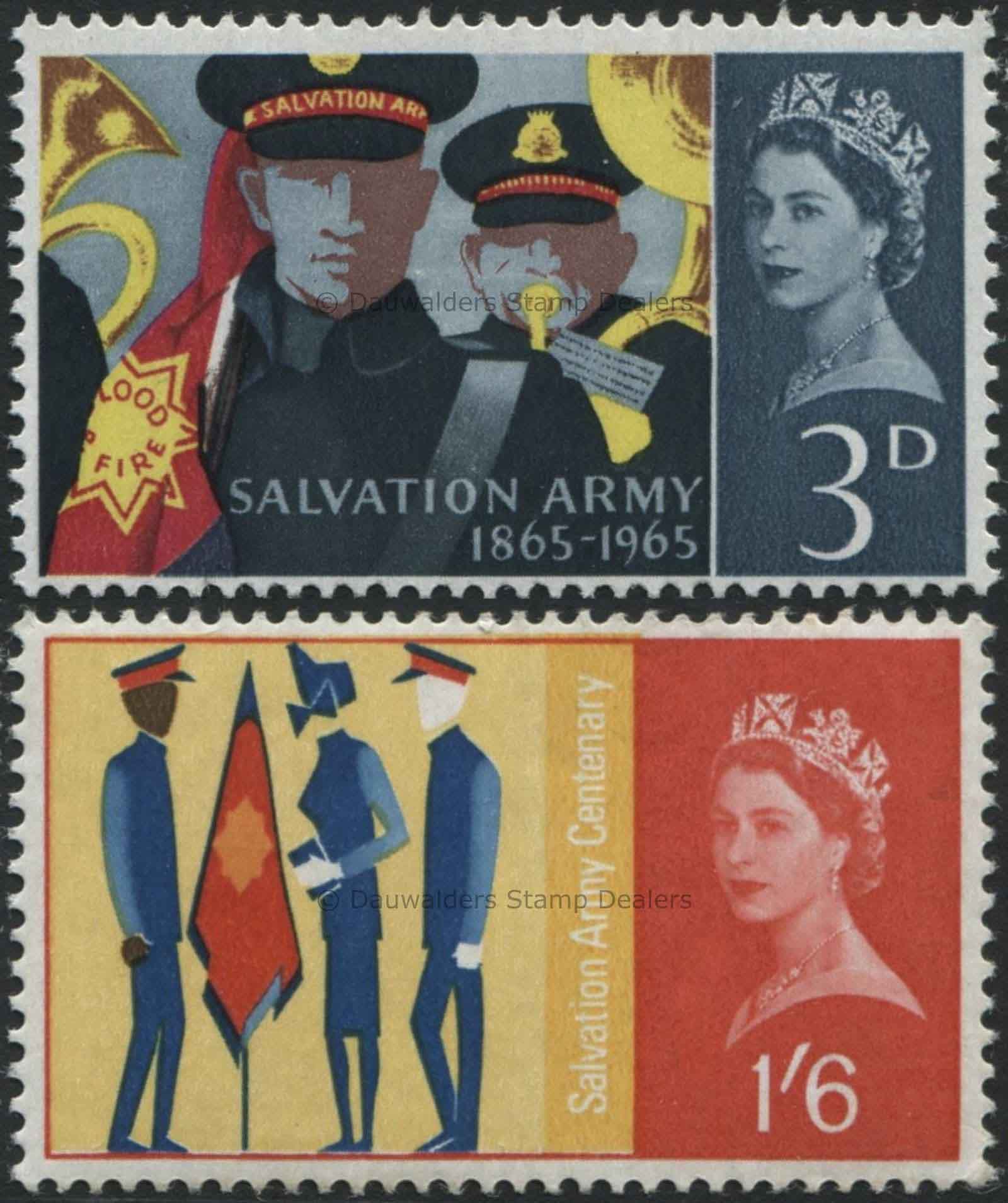 SG 665-666 Set of 2 Ord 1965 Salvation Army