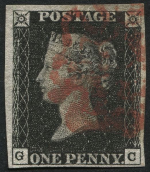 SG1 1d intense Black plate 6 GC, has 4 good large margins