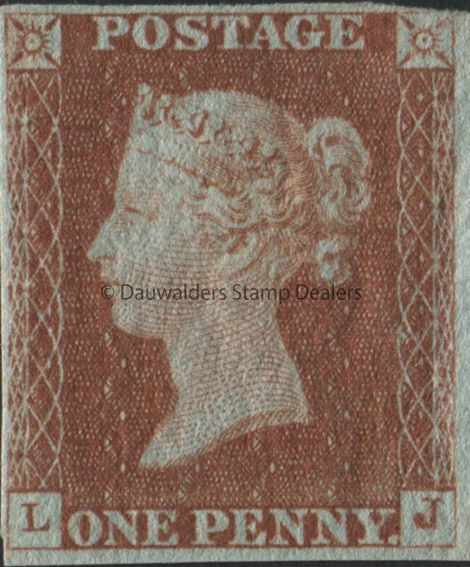 SG10 1d Deep Red Brown 3 margins