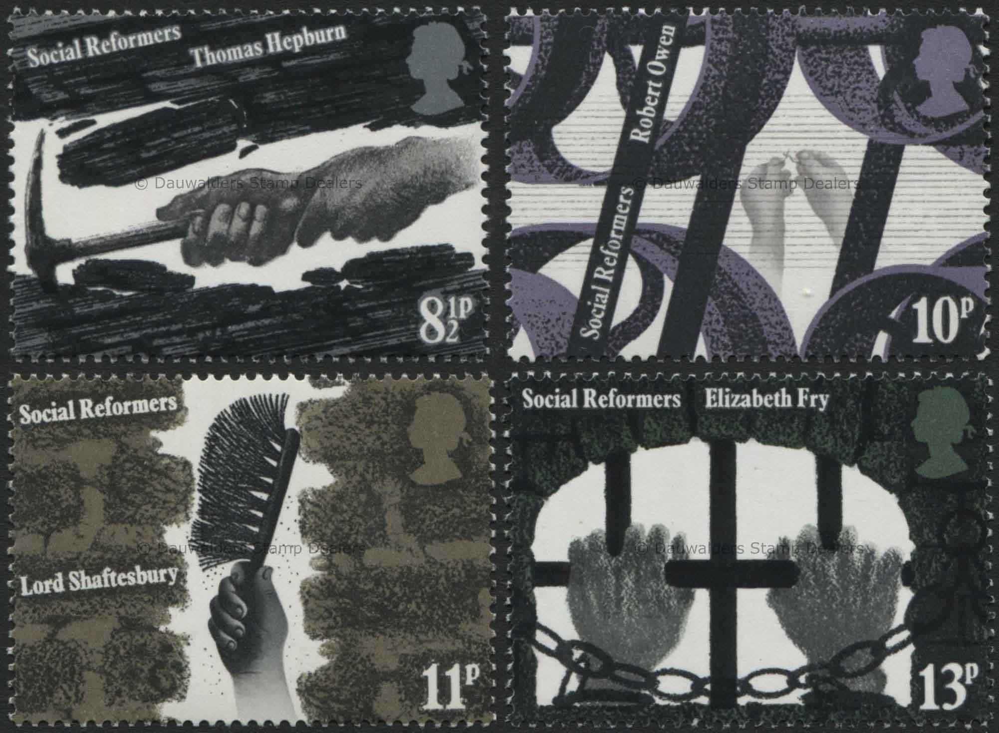 SG1001-1004 Set of 4 1976 Social Reformers