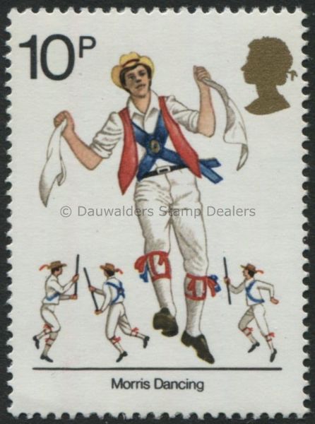 SG1011 10p Morris Dancing 1976 Culture