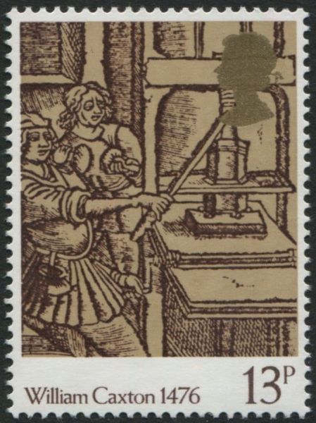 SG1017 13p Early Printing Press 1976 Caxton