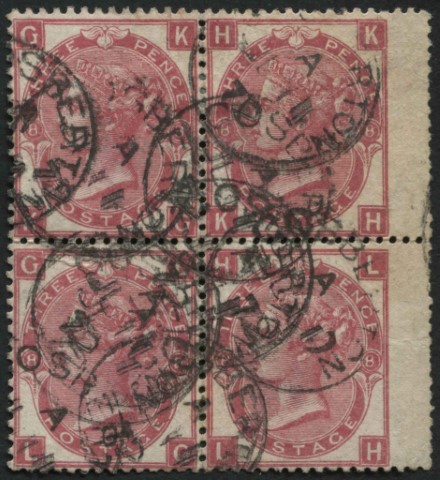 SG103 3d plate 8, a fair used block of 4