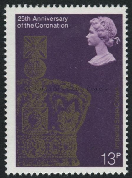 SG1062 13p Imperial State Crown 1978 25th Anniv. Coronation