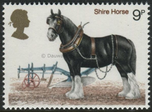 SG1063 9p Shire Horse 1978 Horses