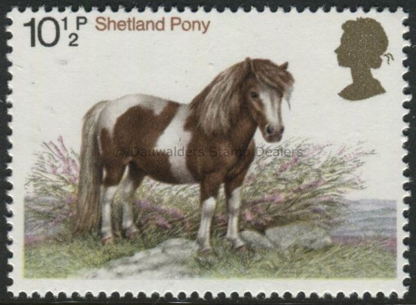 SG1064 10p Shetland Pony 1978 Horses