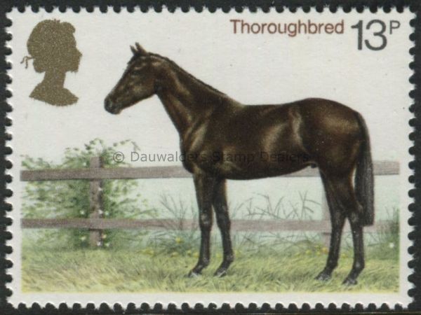 SG1066 13p Thoroughbred 1978 Horses