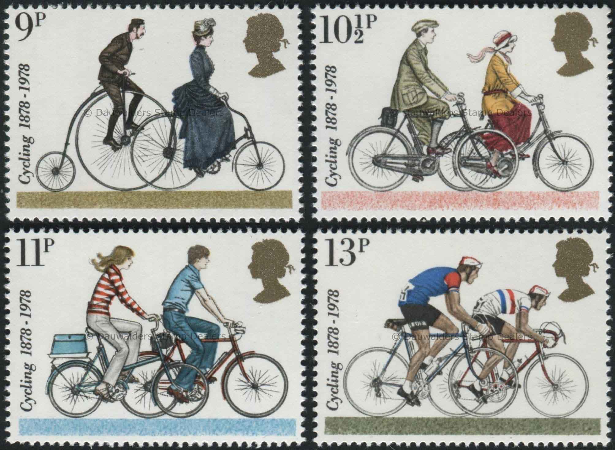 SG1067-1070 Set of 4 1978 Cycling