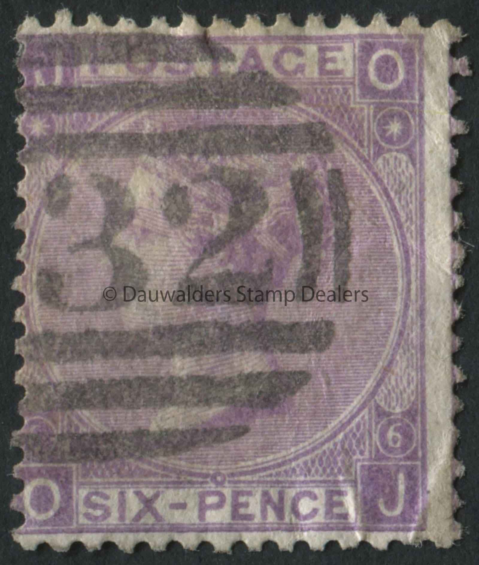 SG107 6d Bright Violet Plate 6