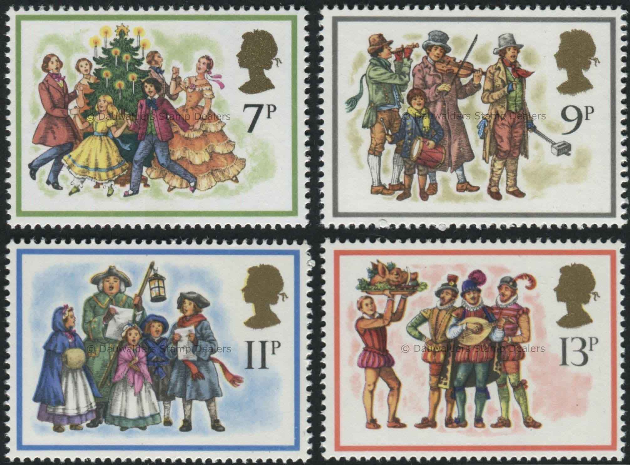 SG1071-1074 Set of 4 1978 Christmas