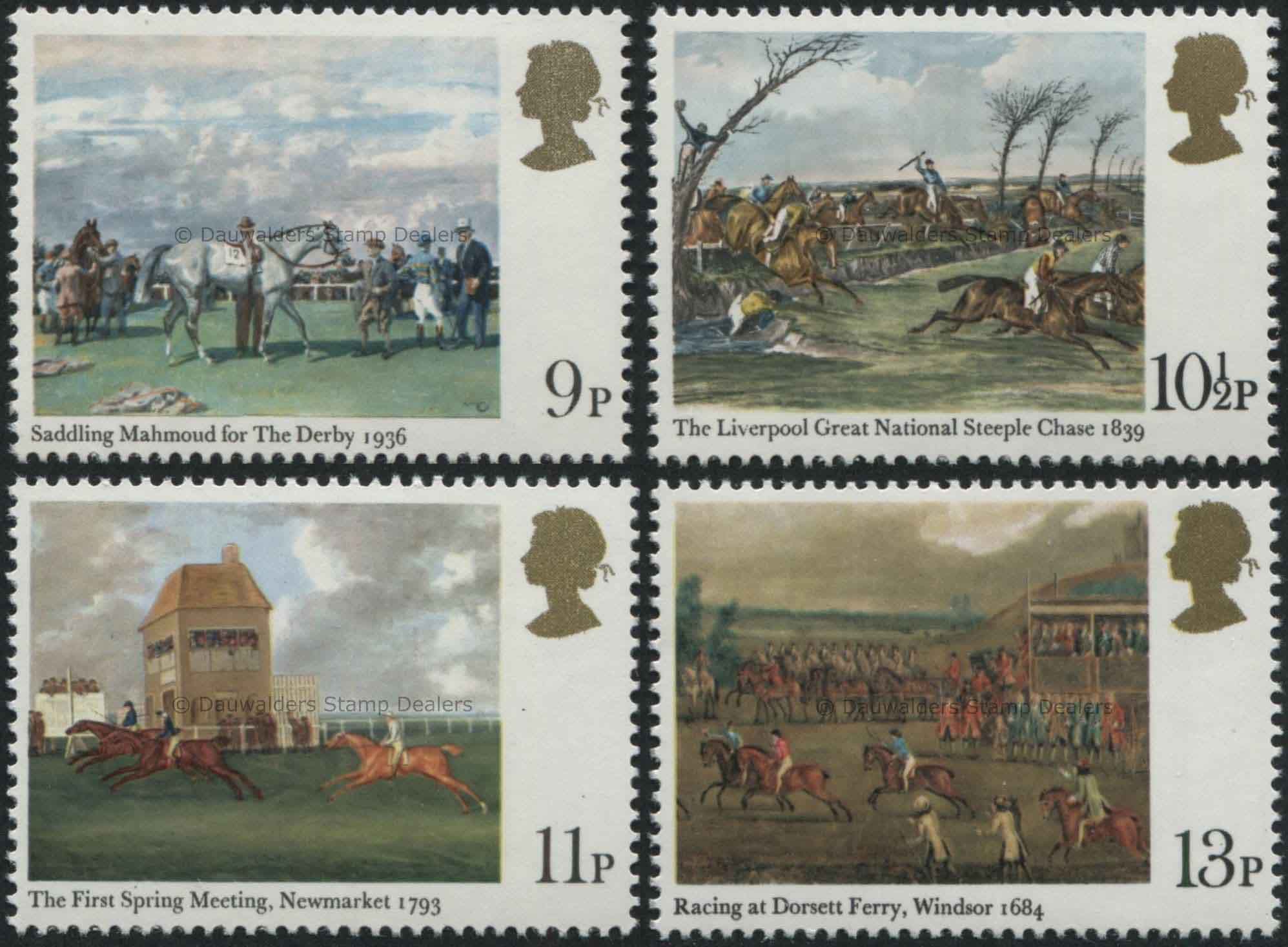 SG1087-1090 Set of 4 1979 Horse Racing (Derby)