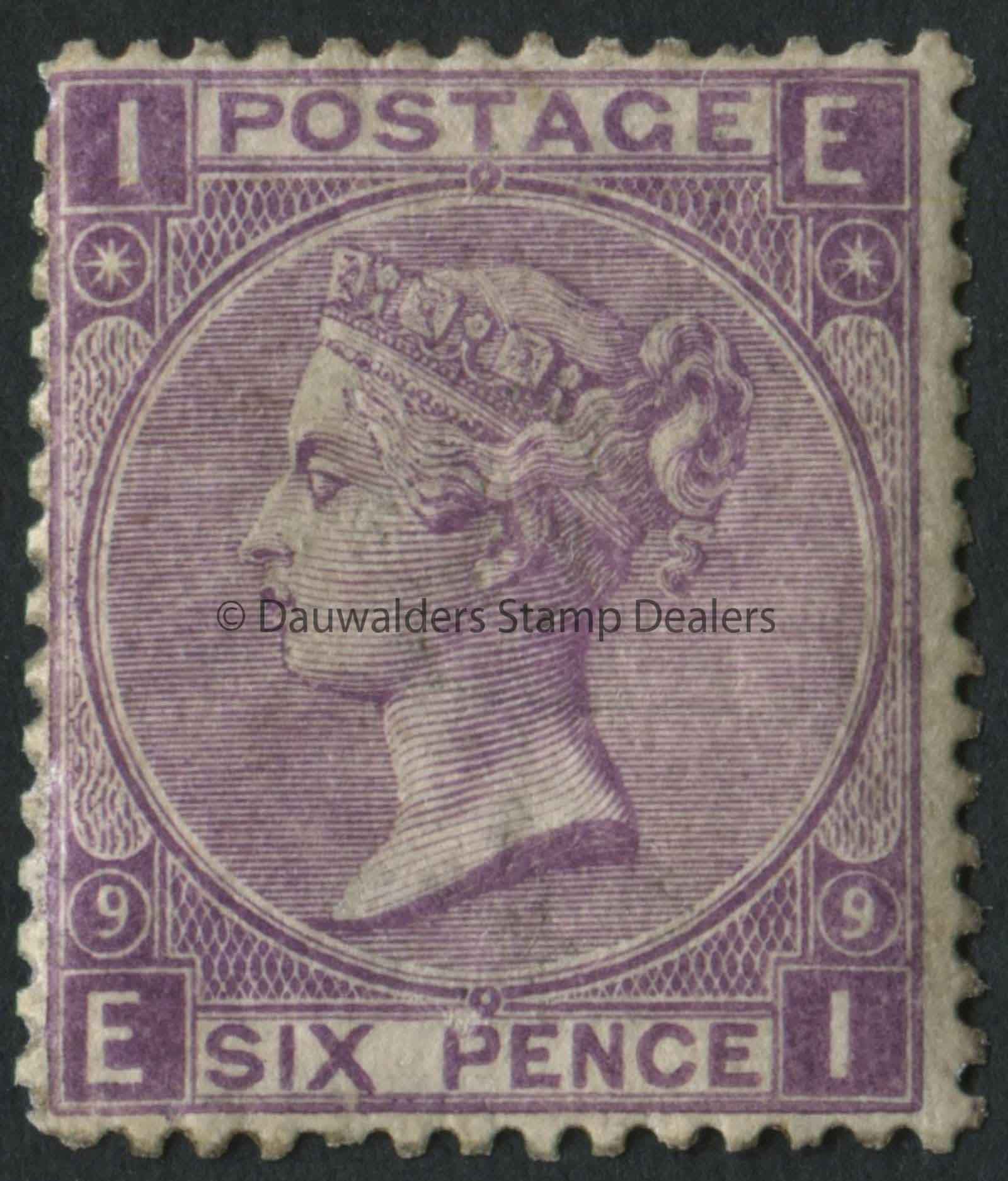 SG109 6d Mauve Plate 9