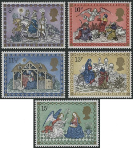 SG1104-1108 Set of 5 1979 Christmas