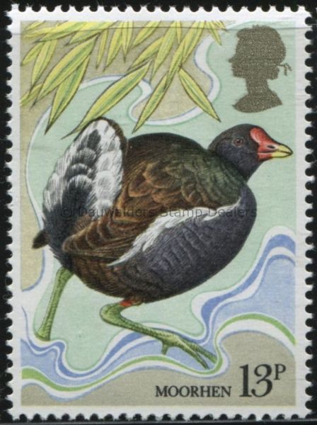 SG1111 13p Moorhen 1980 Birds