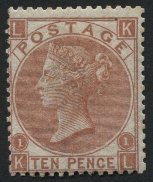 SG112 10d Red Brown KL mint, with large part original gum