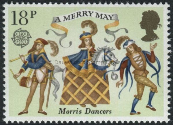 SG1144 18p Morris Dancers 1981 Folklore