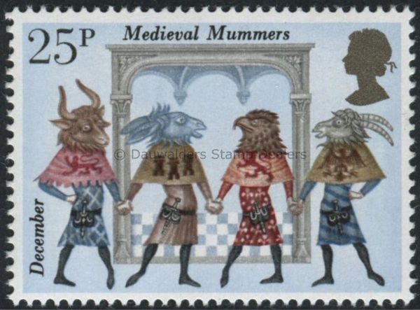 SG1146 25p Medieval Mummers 1981 Folklore