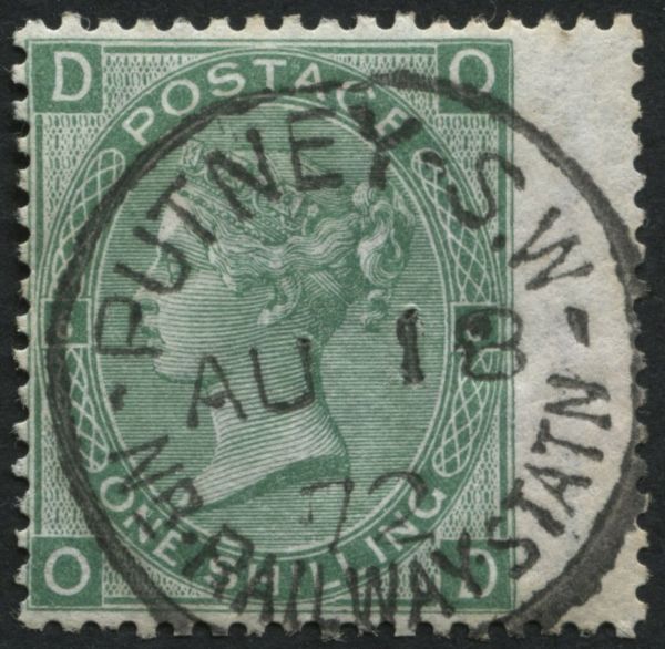 SG115 1/- deep Green plate 6