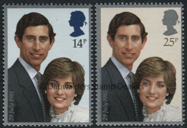 SG1160-1161 Set of 2 1981 Royal Wedding