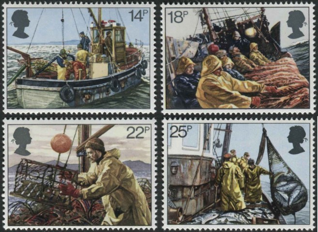 SG1166 -1169 Set of 4 1981 Fishing