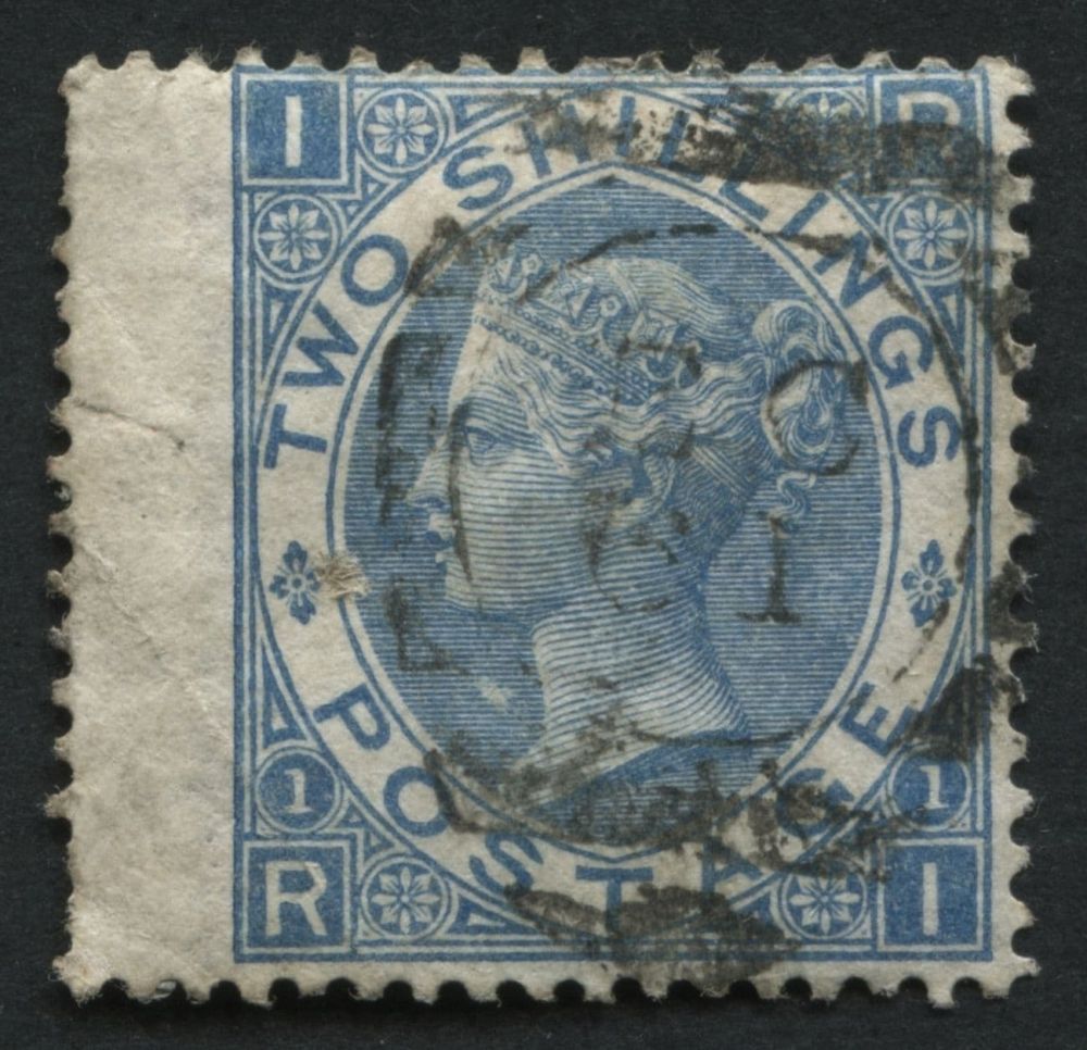 SG118 2/- dull Blue used, light cancel