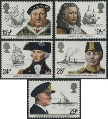 SG1187-1191 Set of 5 1982 Maritme Heritage