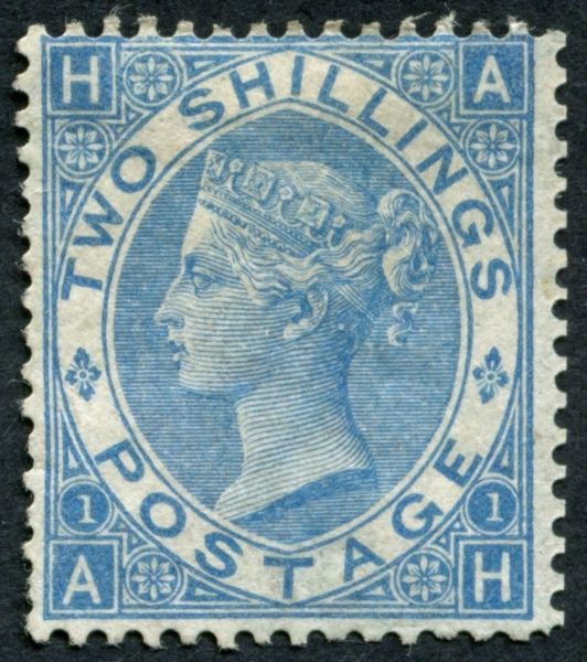 SG119 2/- deep Blue AH, very attractive