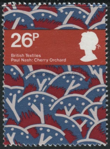 SG1194 26p Cherry Orchard 1982 British Textiles