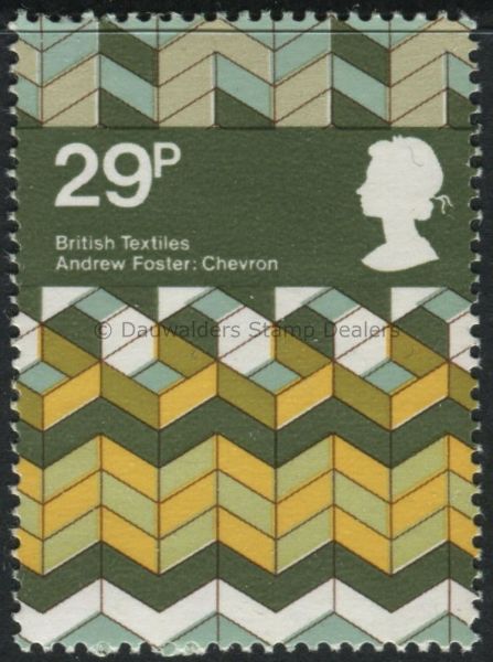 SG1195 29p Chevron 1982 British Textiles