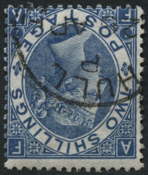 SG119wi 2/- Wmk Inv HULL cds, a rarity with brilliant Wmk