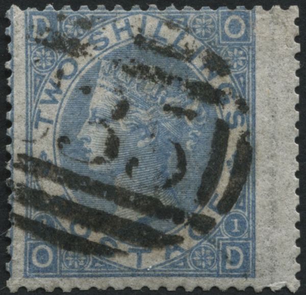 SG120 2/- dull Blue, appears to be C35 Panama numeral