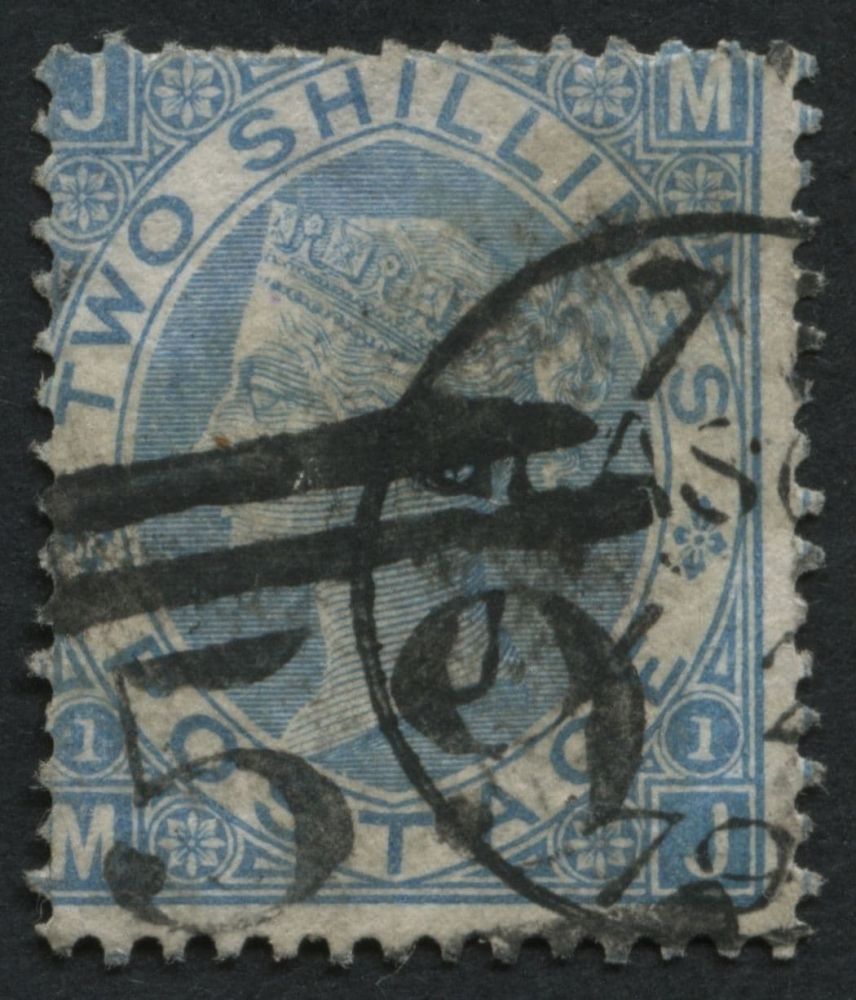 SG120 2/- pale Blue MJ used, Glasgow cancel