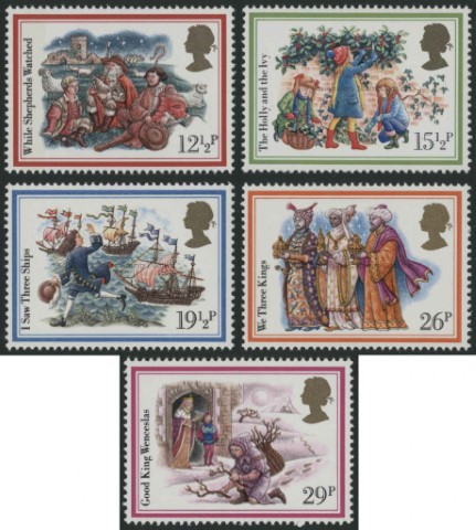 SG1202-1206 Set of 5 1982 Christmas (Carols)