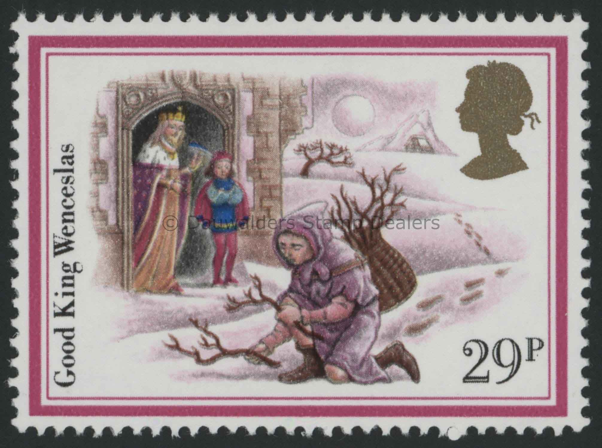 SG1206 29p Good King Wenceslas 1982 Christmas (Carols)