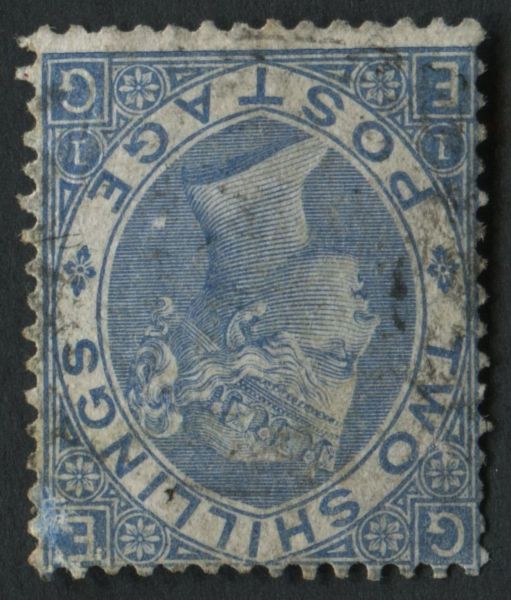 SG120wi 2/- Pale blue watermark inverted very fine and scarce