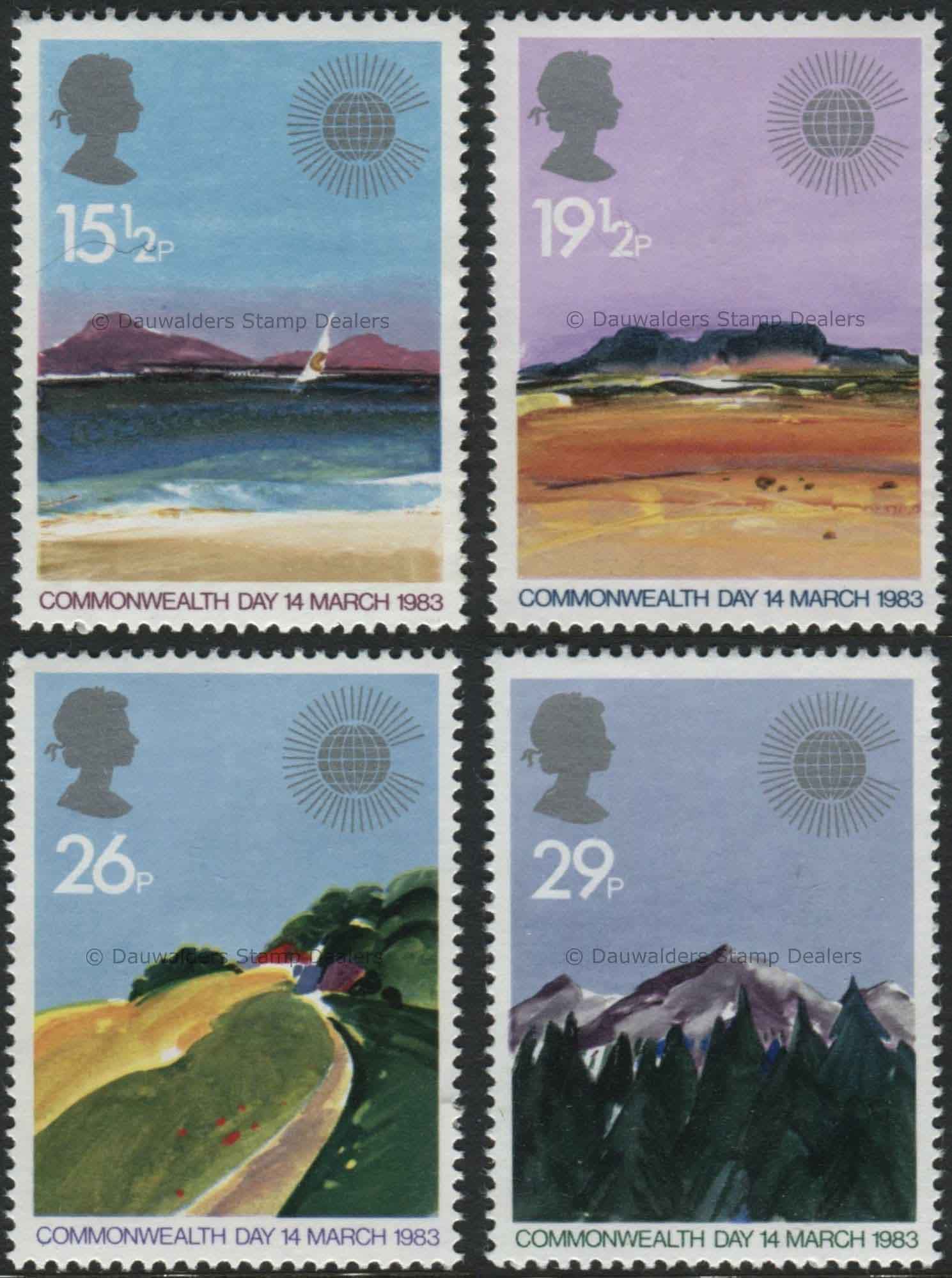 SG1211-1214 Set of 4 1983 Commonwealth Day