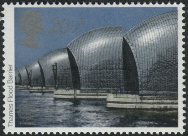 SG1216 20p Thames Flood Barrier 1983 Europa