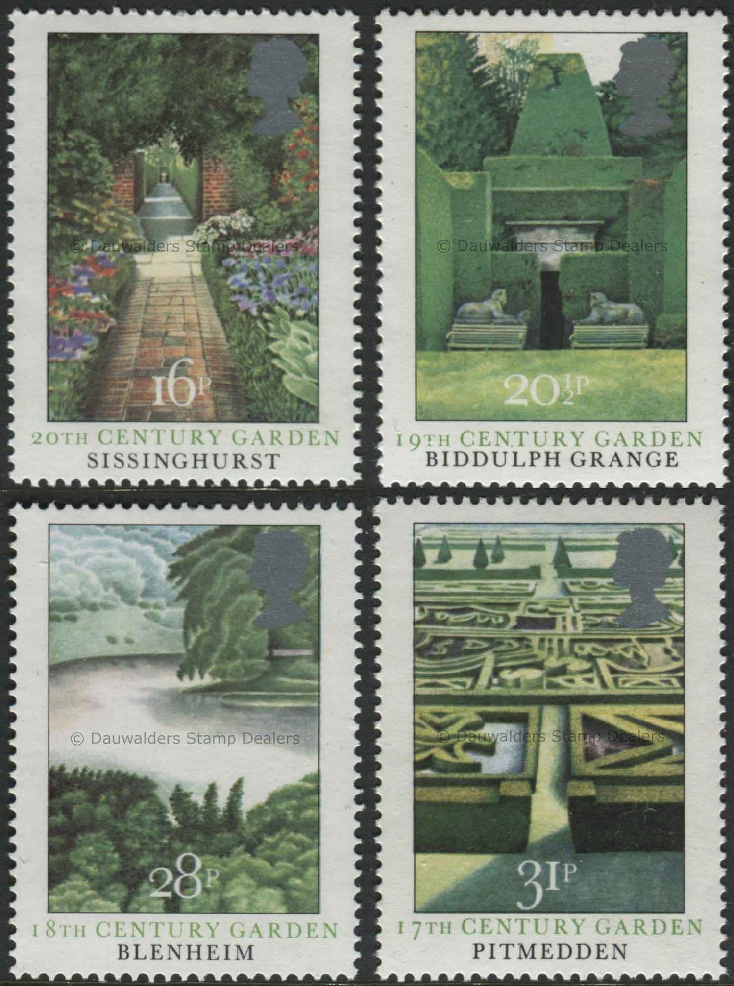 SG1223-1226 Set of 4 1983 Gardens