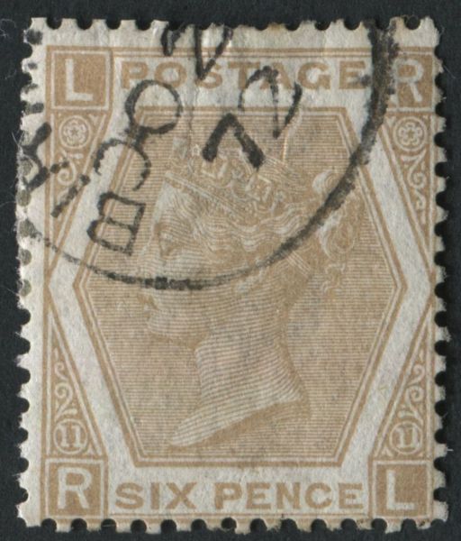 SG123 6d Buff plate 11 superb ring cancel