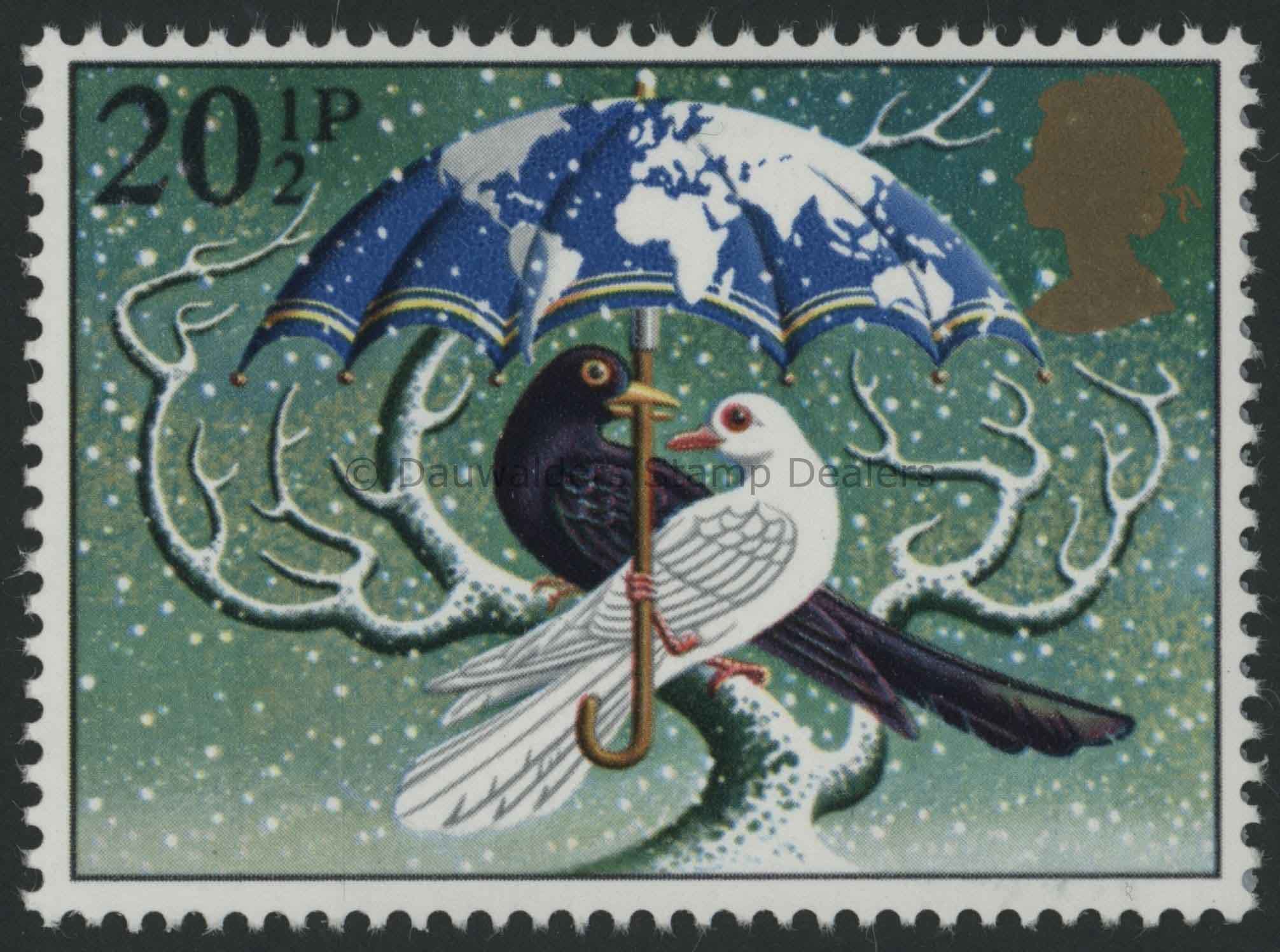 SG1233 20p World at Peace 1983 Christmas