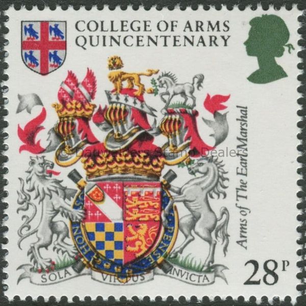 SG1238 28p Earl Marshal 1984 Heraldry