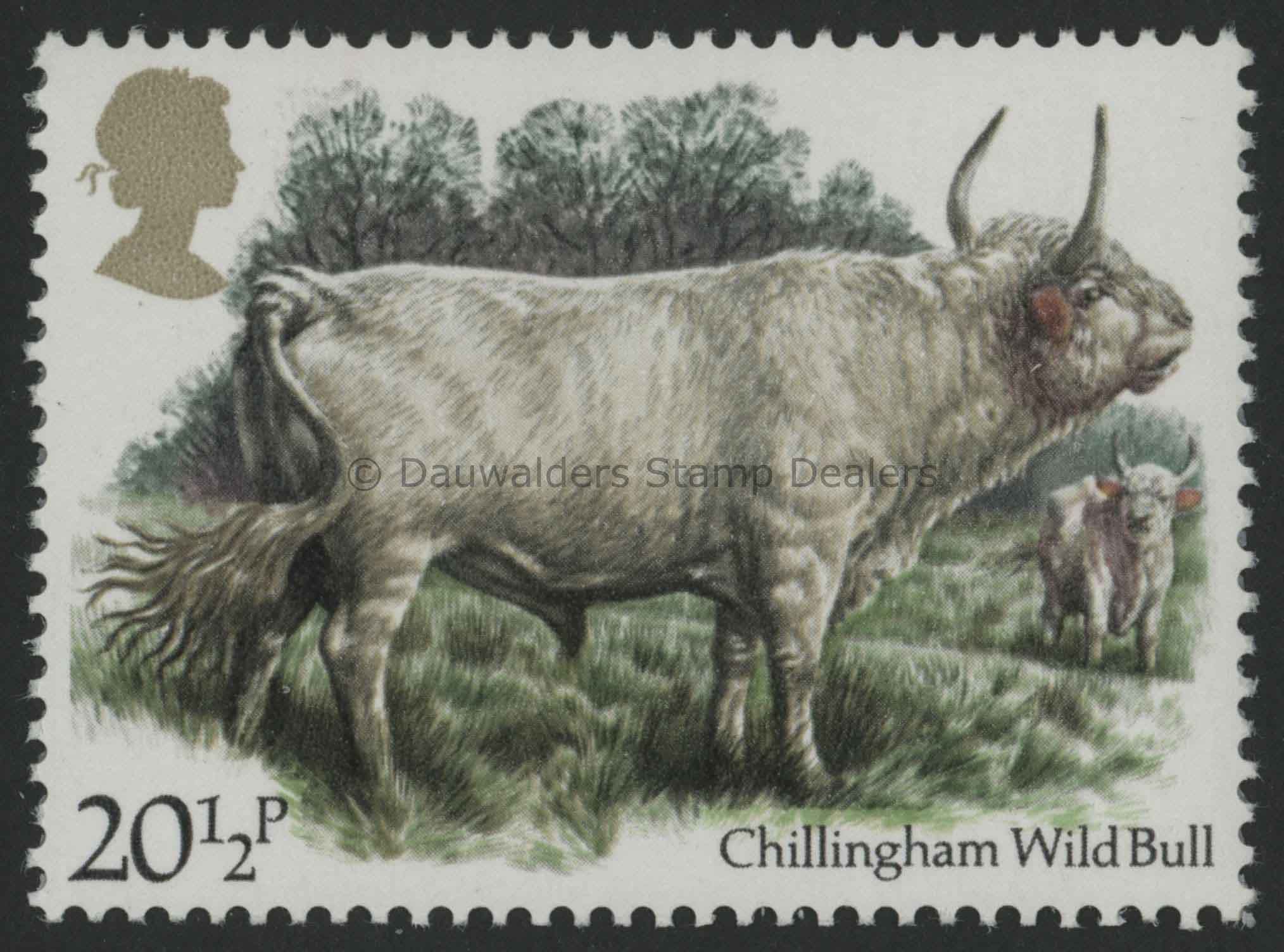 SG1241 20p Chillingham Wild 1984 Cattle