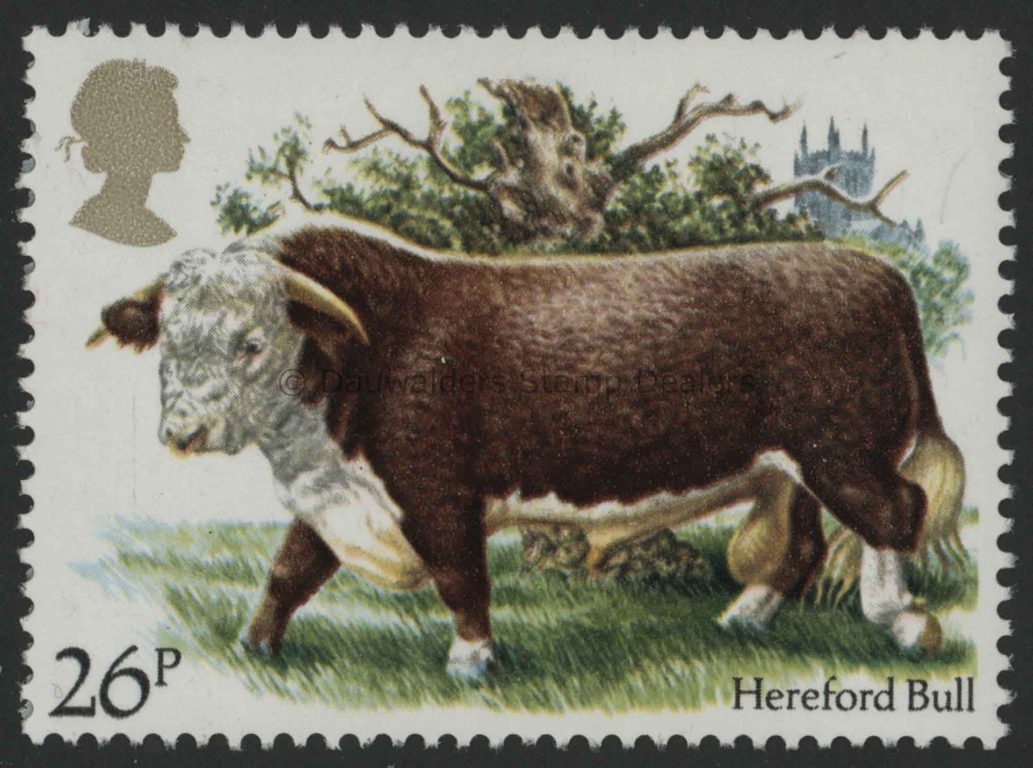 SG1242 26p Hereford Bull 1984 Cattle