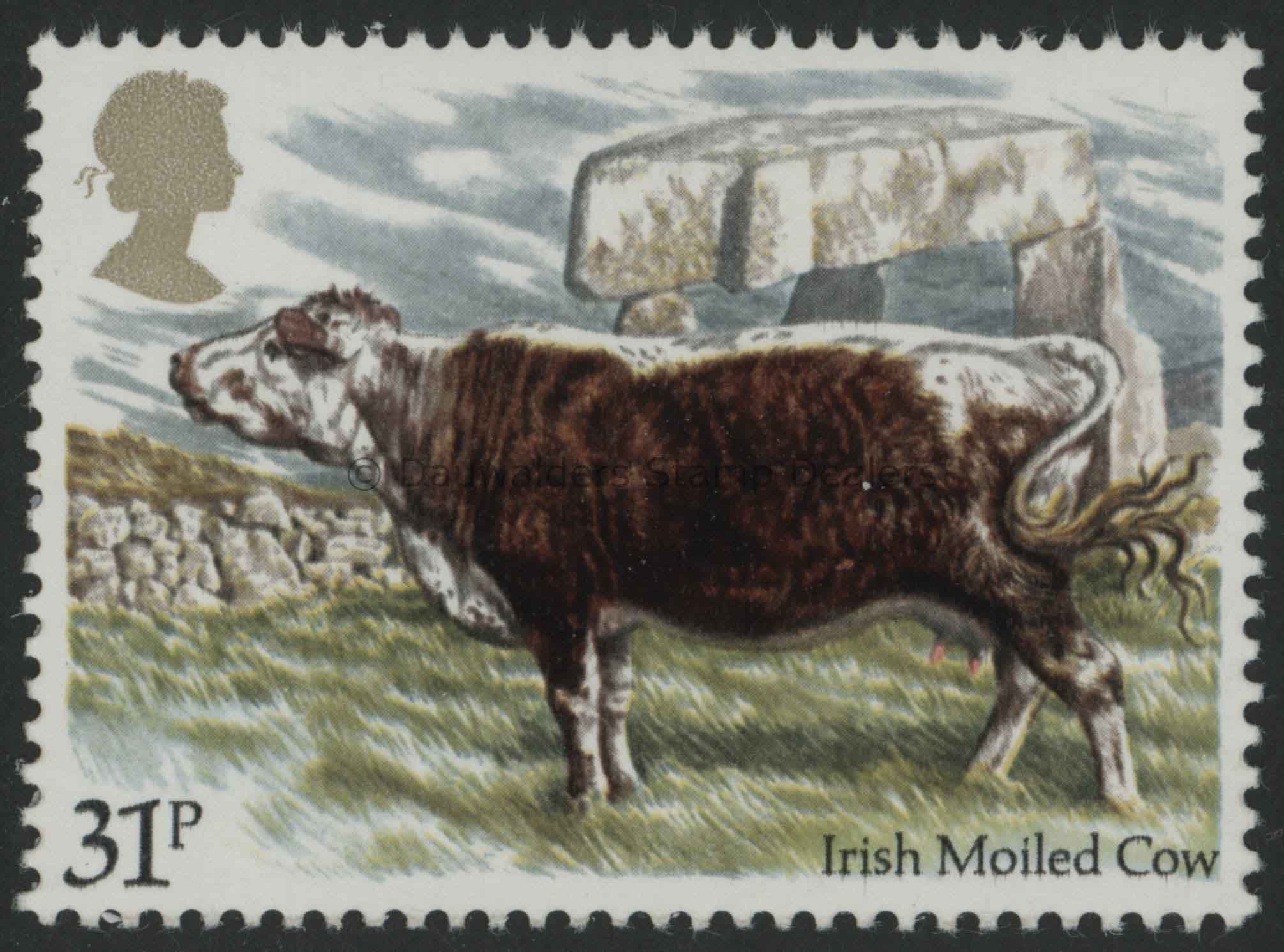 SG1244 31p Irish Moiled Cow 1984 Cattle