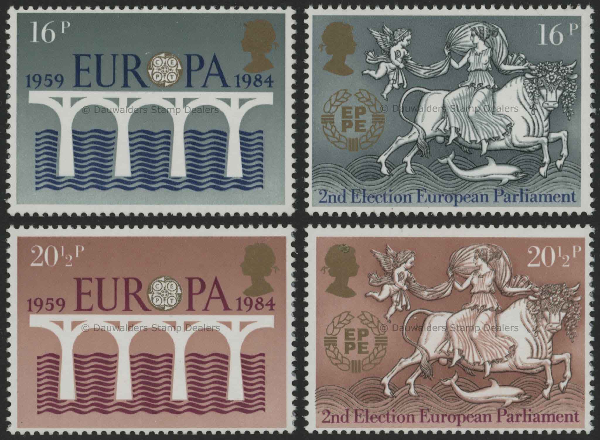 SG1249-1251 Set of 4 1984 Europa (C.E.P.T.)