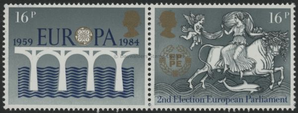 SG1249a 16p Pair Europa 1984 (C.E.P.T.)