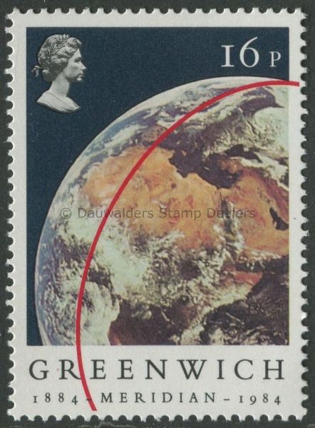 SG1254 16p from Apollo 11 1984 Greenwich Meridian