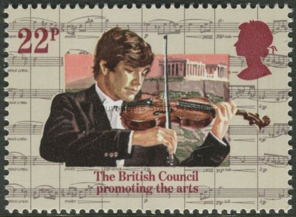 SG1264 22p Violinist, Athens 1984 British Council